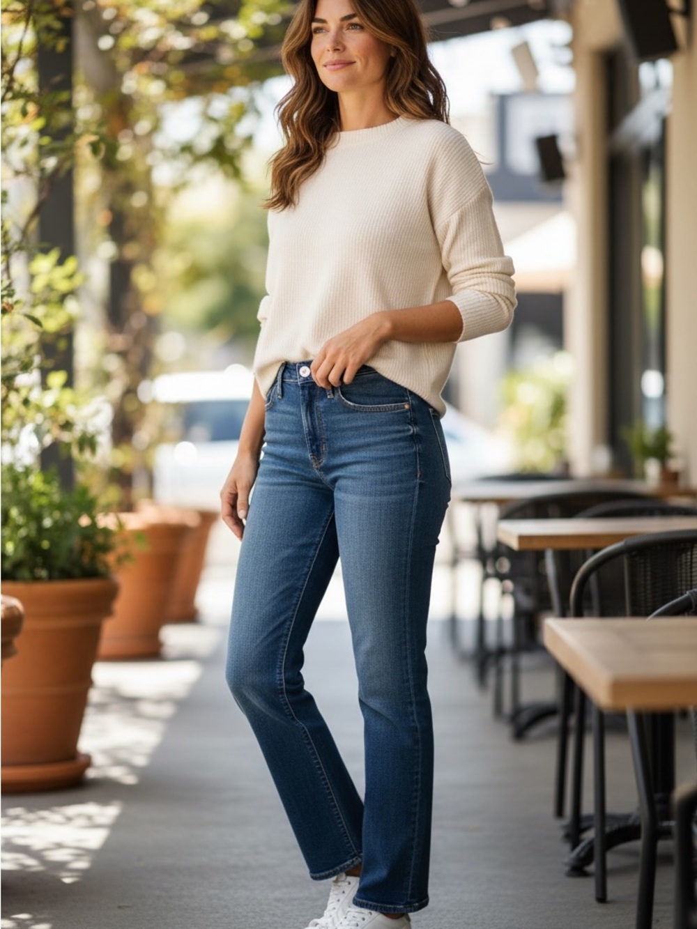 GAP '90s straight Leg Mid Rise Jeans - Dark Blue